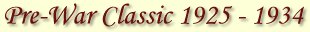 [Pre-War Classic, CCCA, 1925-1934 Listings]