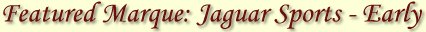 [Featured Marque - Jaguar Sports - Early Listings]